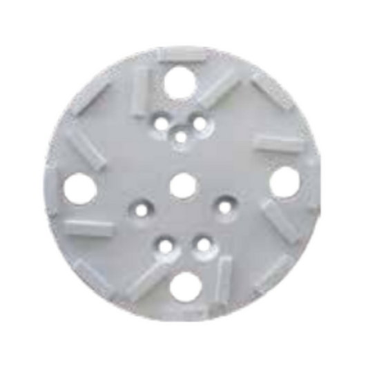 研磨機用コンクリート研磨盤　シルバー φ255 16チップ